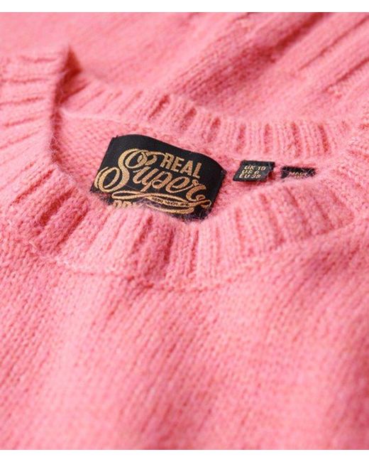 Superdry Red & Co Essential Crew Neck Jumper