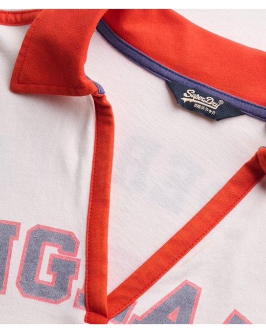 Superdry & Co Athletic Football Collared T-shirt