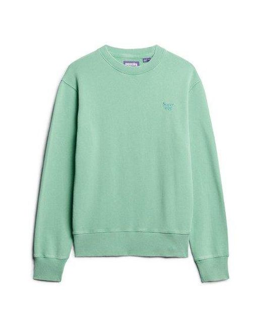Superdry Green Vintage Washed Sweatshirt for men