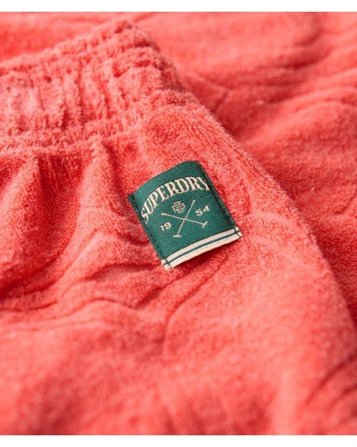 Superdry Red & Co Country Club Towelling Shorts