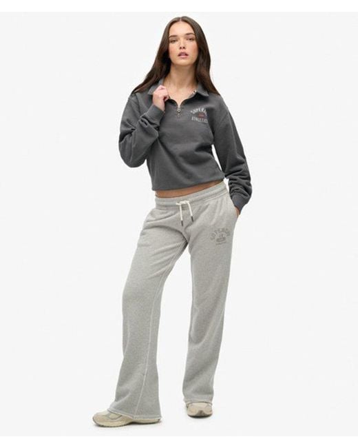 Superdry Gray & Co Athletic Collared Half Zip Jumper