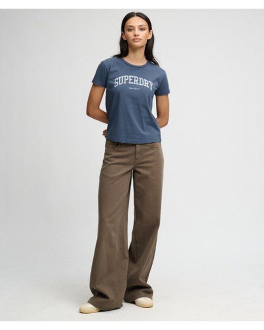 Superdry Blue & Co Athletic Essentials Fitted Graphic T-shirt