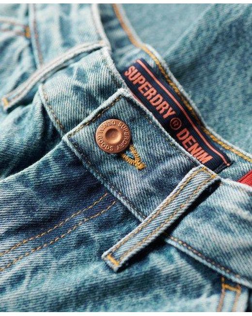 Superdry Blue Mid Rise Denim Carpenter Jeans