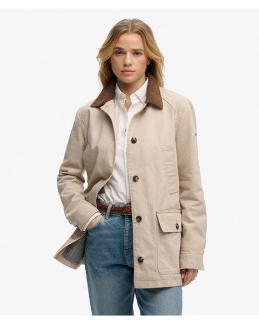Superdry Natural Estate Cotton Barn Jacket