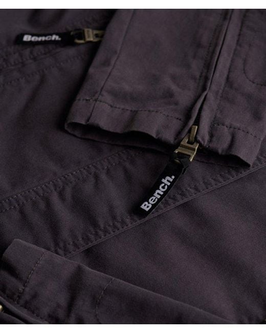 Superdry Blue Bench X & Co Bench High Neck Peached Jacket