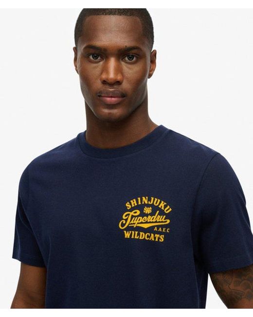 Superdry Blue & Co Athletic Relaxed T-shirt for men