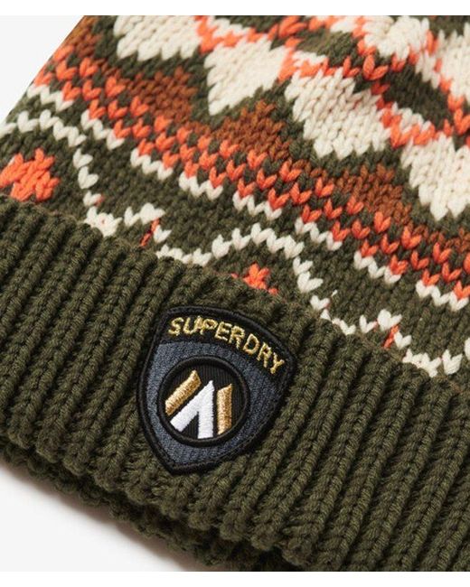 Superdry Multicolor & Co Apres Ski Knitted Beanie Hat