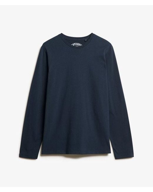 Superdry Classic Essential Top in het Blue voor heren