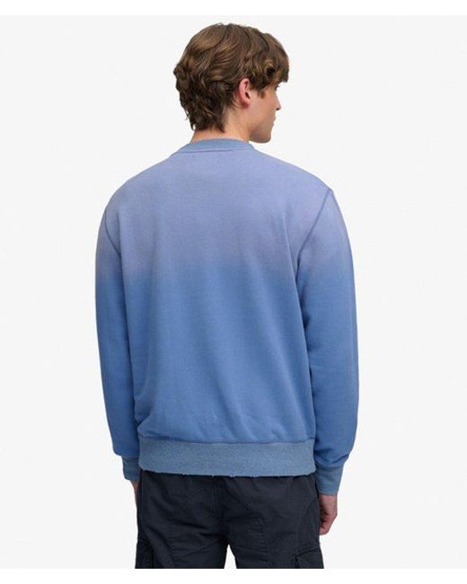 Superdry Blue & Co Block Text Crew Neck Sweatshirt for men