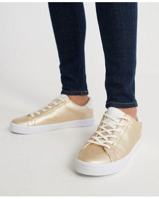 superdry gold trainers