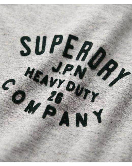 Superdry Gray & Co Machined Goods Workwear T-shirt for men