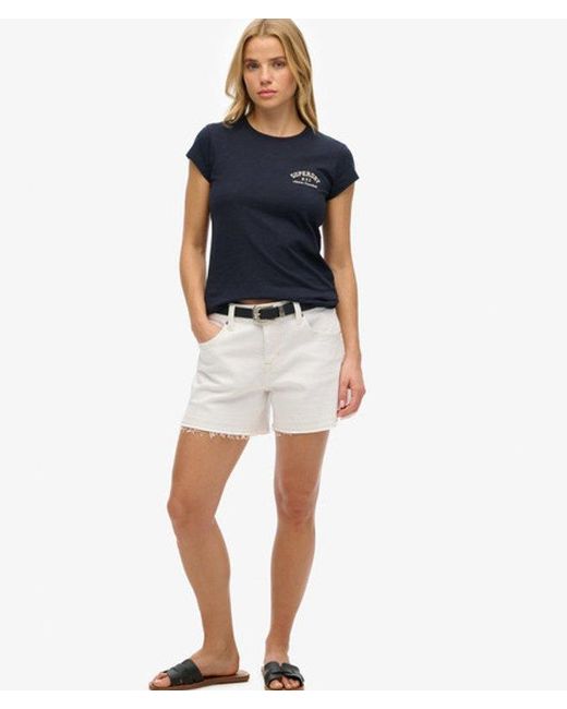 Superdry Blue Athletic Essential Slub T-Shirt
