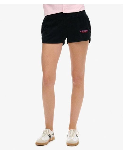 Superdry Pink & Co Sportswear Logo Racer Shorts