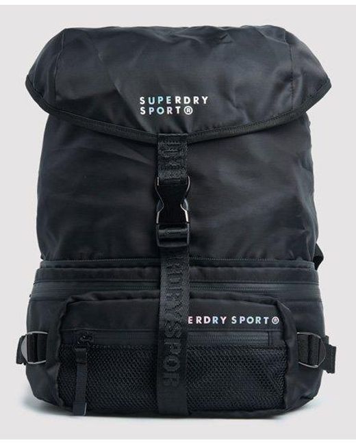 Superdry Black Convertible Sport Backpack