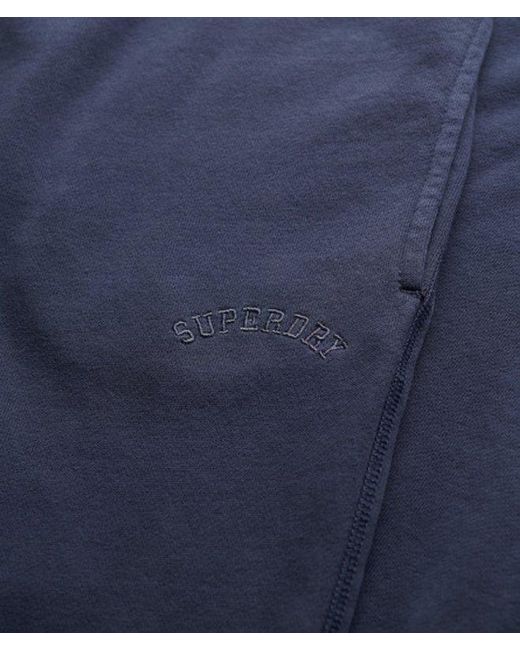 Superdry Blue & Co Athletic Essentials Logo Garment Dyed joggers