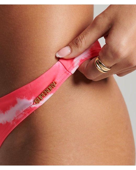 Superdry Red & Co Tie Dye Recycled Bikini Briefs