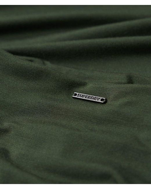 Superdry Green & Co Ruched Jersey Midi Dress