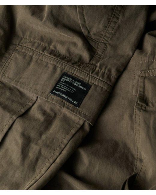 Superdry Green Classic Parachute Grip Trousers, Size: 32/32 for men