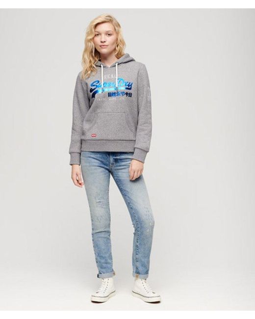 Superdry Blue & Co Organic Cotton Mid Rise Slim Jeans