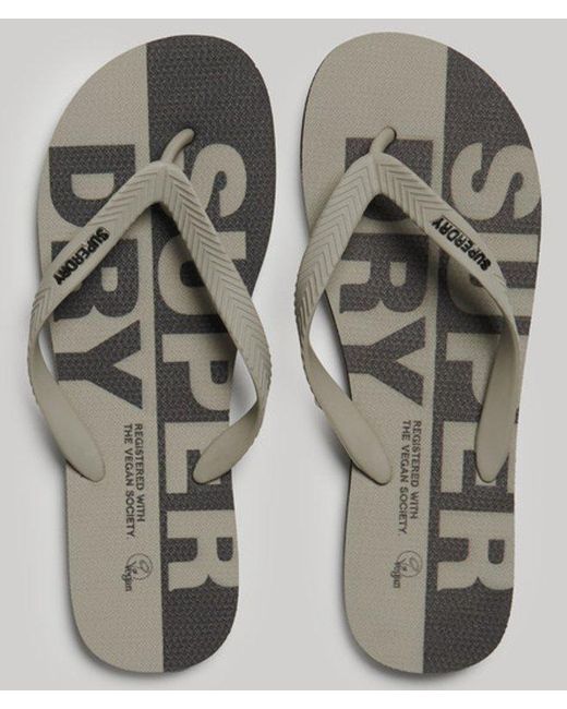 Superdry Metallic & Co Logo Flip Flops for men