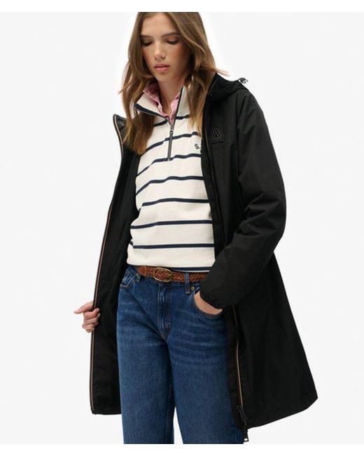 Superdry Black & Co Long Tri Windbreaker Jacket