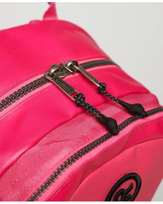 Superdry Tarp Rucksack Pink Size: 1size