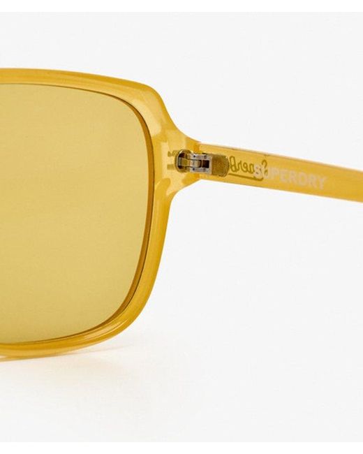 Femme Lunettes De Soleil Carrées Overtaille Taille: 1Taille Superdry en coloris Yellow