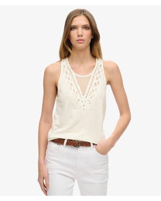 Superdry White & Co Jersey Lace Vest