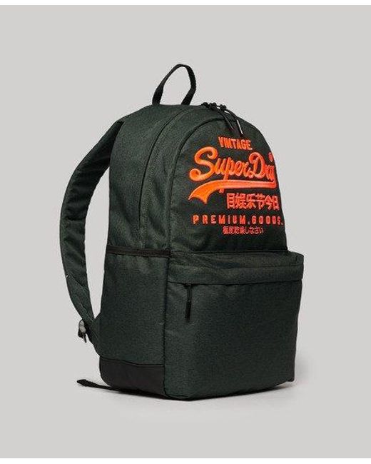 Superdry Gray Heritage Montana Backpack Green Size: 1size for men