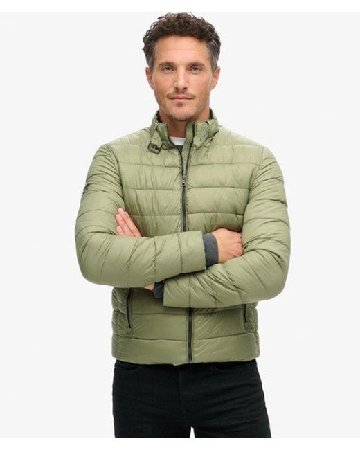 Superdry Green Lightweight Padded Jacket for men