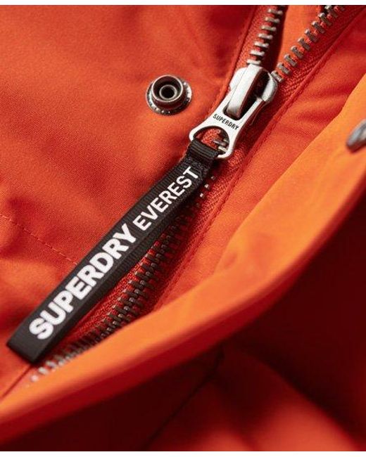 Superdry Red Everest Short Hooded Puffer Jacket for men