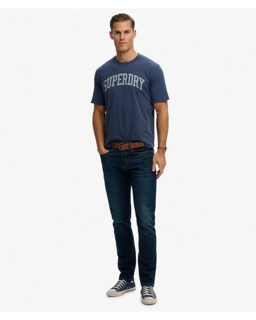 Superdry Blue & Co Athletic Essentials T-shirt for men