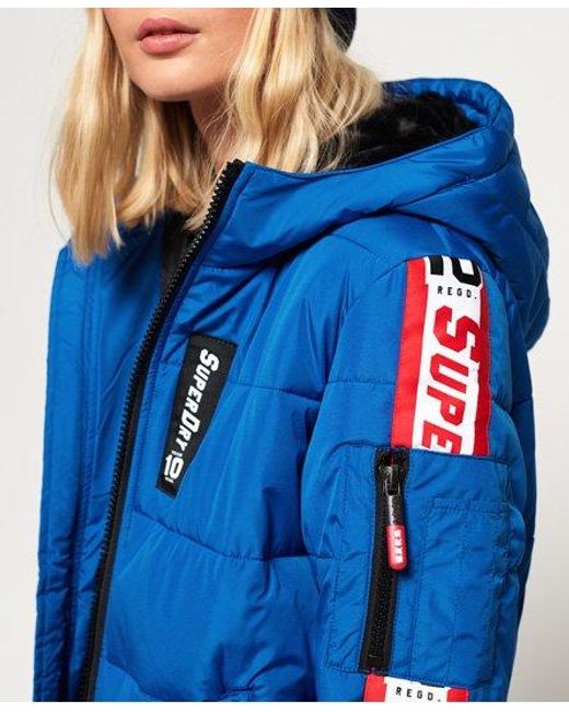 Superdry Blue Collab Gravity Padded Jacket Premium Cobalt