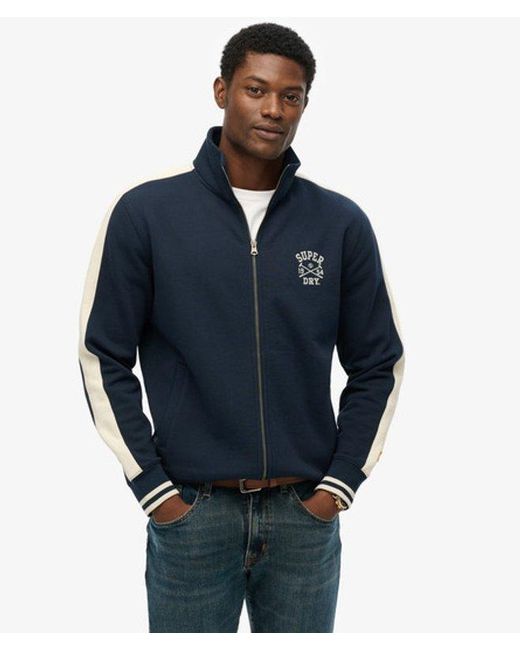 Superdry Blue Athletic Club Track Top for men
