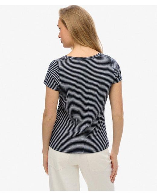 Superdry Blue & Co Studios Scoop Neck T-shirt