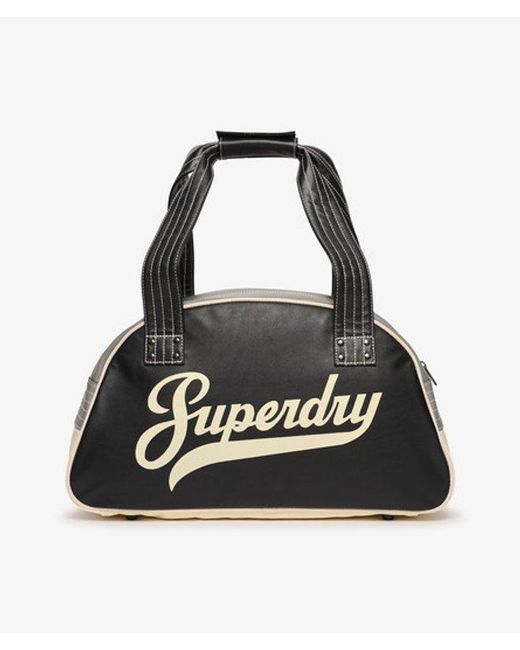 Superdry Black & Co Retro Alumni Bowling Bag