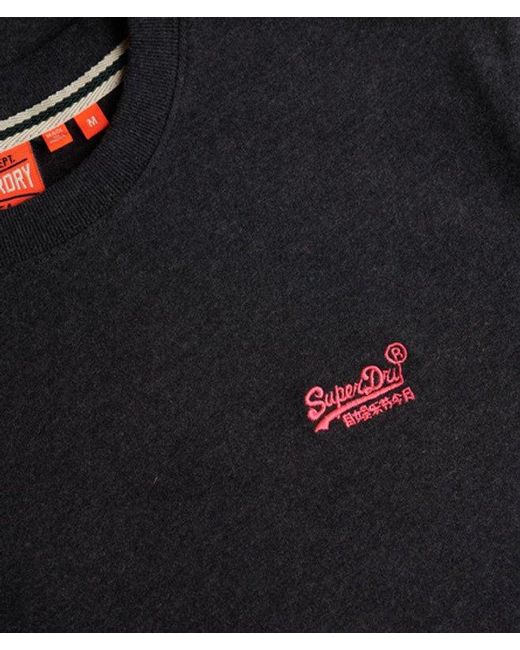 Superdry Black Essential Logo T-Shirt for men