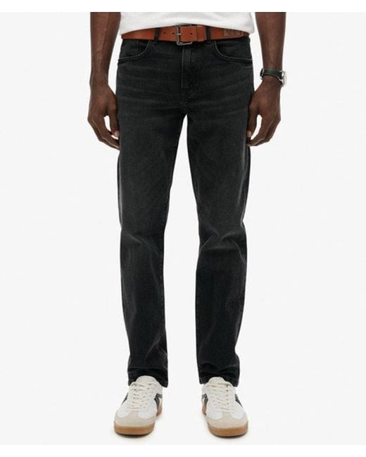 Superdry Black & Co Organic Cotton Vintage Slim Straight Jeans for men