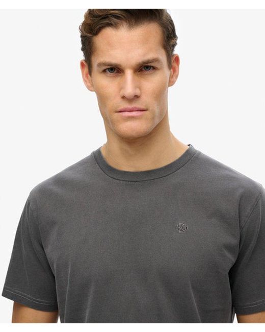 Superdry Gray Essentials Relaxed T-shirt for men