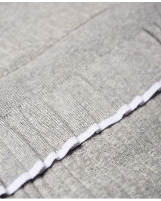 Superdry Gray Cinci Ruffle Top Marl