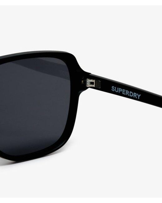 Superdry Oversized Vierkante Zonnebril in het Black