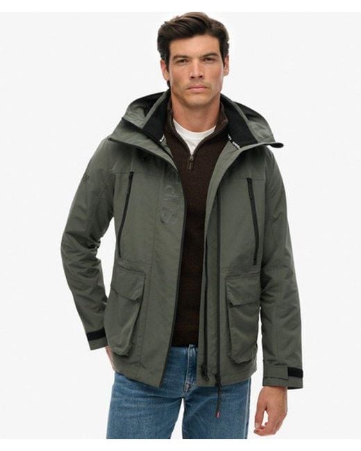Superdry Green & Co Hooded Ultimate Embroidered Windbreaker for men