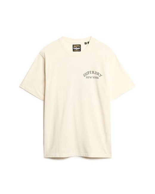 Superdry Natural & Co Oversized Tattoo Back Graphic T-shirt