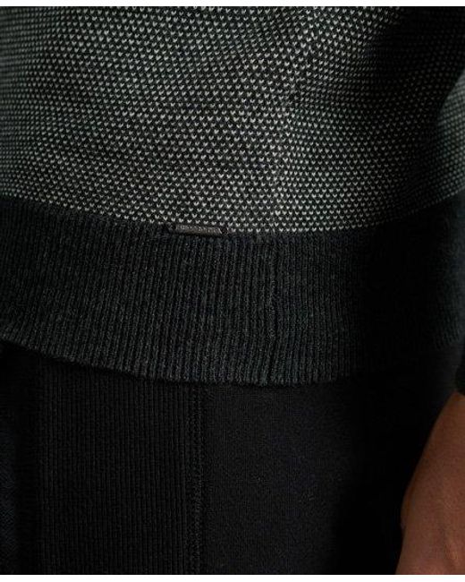 Superdry Green Label Crew Jumper Dark Charcoal Birdseye for men