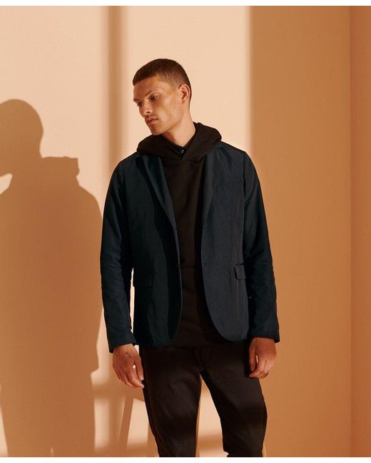 superdry navy blazer