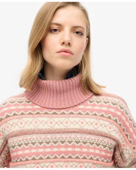 Superdry Classic Stripe Textured Pattern Jumper