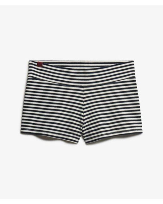 Superdry Athletic Essentials Short Slanke Pasvorm in het Blue