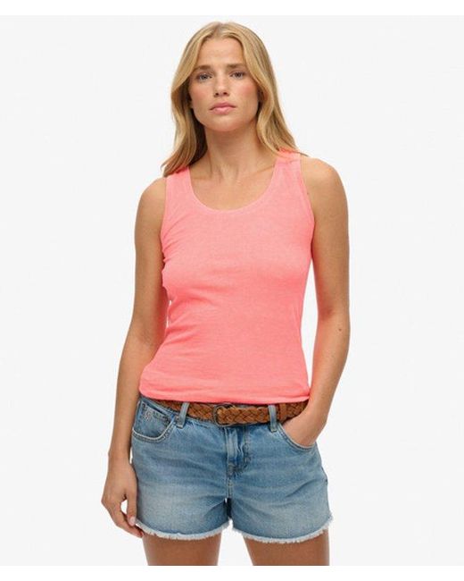 Superdry Red & Co Studios Lightweight Racer Vest Top