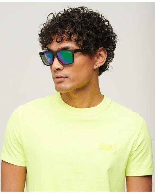 Superdry Blue Sdr Rectangular Roamer Sunglasses for men