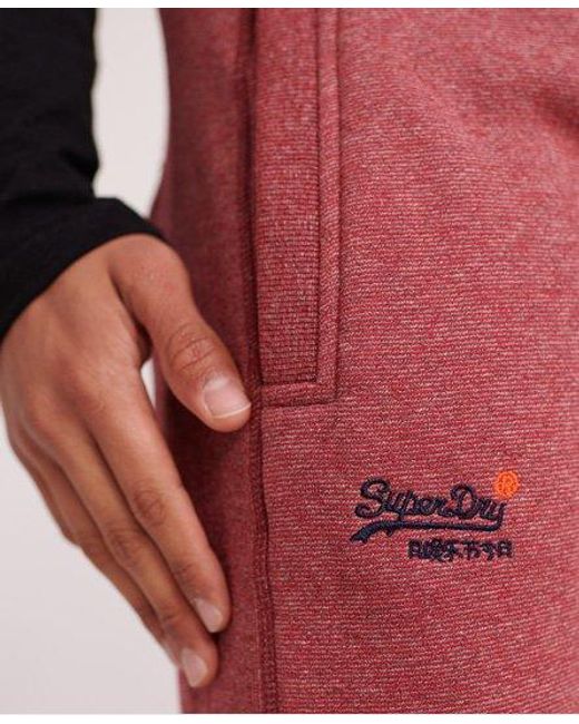 Superdry Red Label Cuffed Joggers Darkest Feeder Stripe for men